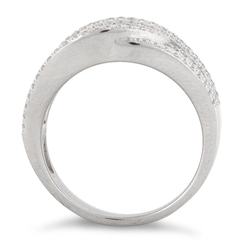 Sterling Silver Galaxy Pave CZ Ring