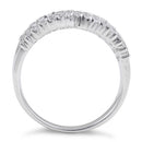 Sterling Silver Elegant Helix Clear CZ Ring