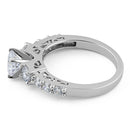 Sterling Silver Graduated CZ Ring