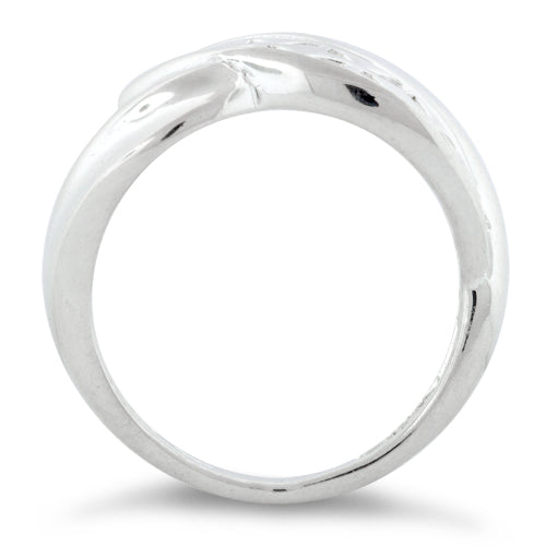 Sterling Silver Flower Freeform Ring