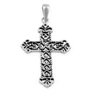 Sterling Silver Hearted Cross Pendant