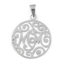 Sterling Silver "Mom" Pendant