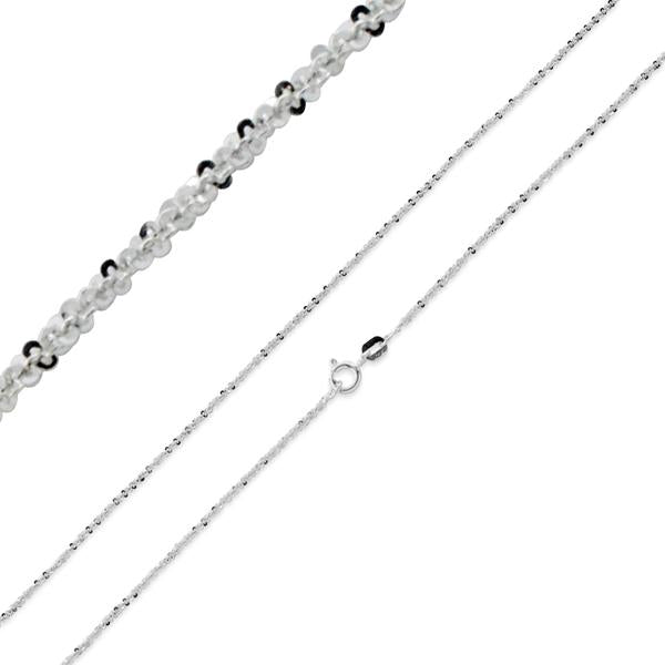 Sterling Silver Sparkle Chain 1.2mm