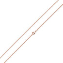 14K Rose Gold Plated Sterling Silver Rope Chain 1.05MM