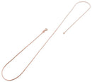14K Rose Gold Plated Sterling Silver Snake Chain 0.7MM