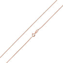 14K Rose Gold Plated Sterling Silver Snake Chain 0.7MM