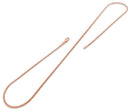 14K Rose Gold Plated Sterling Silver Curb Chain 1.7MM