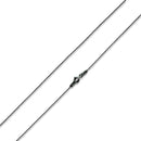 Black Rhodium Sterling Silver Bead Chain 1.0MM