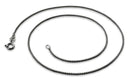 Black Rhodium Sterling Silver Box Chain 1MM