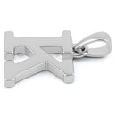 Sterling Silver Plain Letter K Pendant
