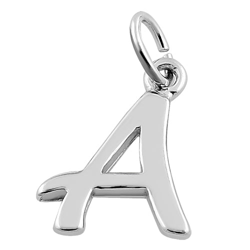 Sterling Silver Letter A Pendant