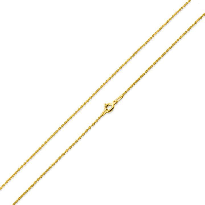 14K Gold Plated Sterling Silver Rope Chain 1.05MM