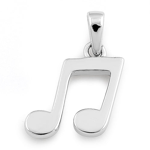 Sterling Silver Music Note Pendant