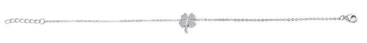 Sterling Silver Four-Leaf Clover Bracelet