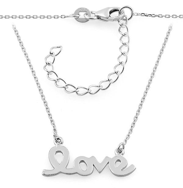 Sterling Silver Love Necklace