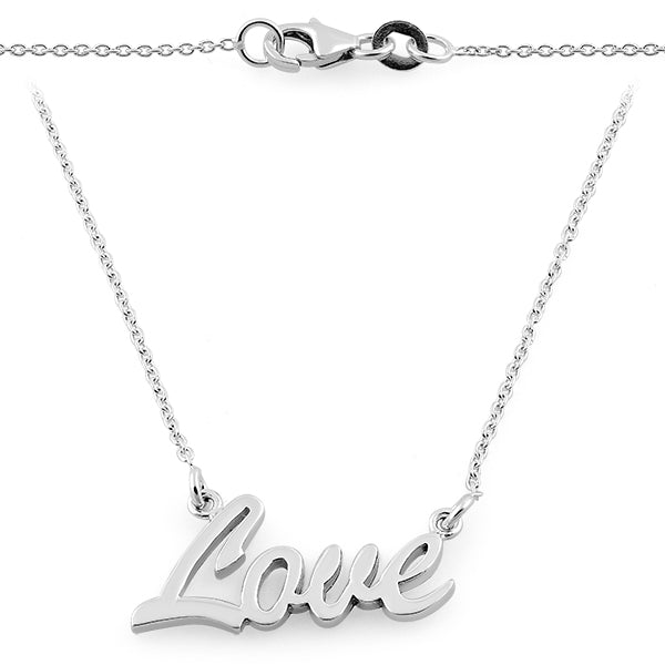 Sterling Silver Love Necklace