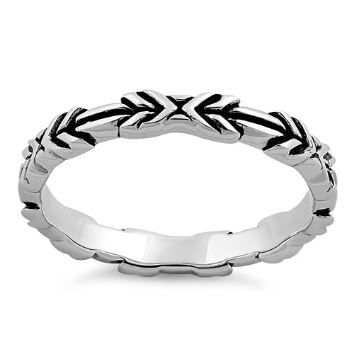 Sterling Silver Arrows Ring