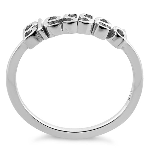 Sterling Silver "Blessed" Ring