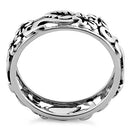 Sterling Silver Floral Design Ring