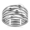 Sterling Silver Mutli-Row Statement Ring