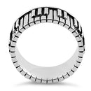 Sterling Silver Piano Keys Ring