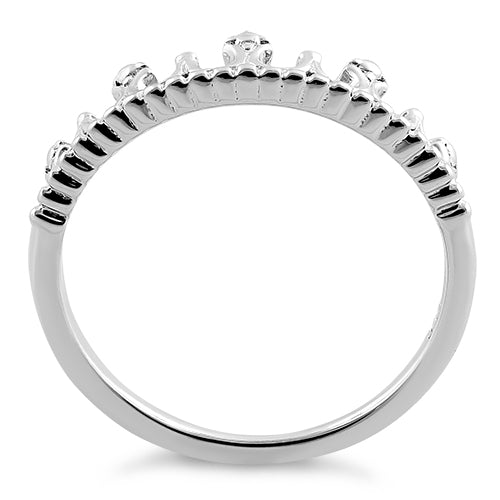 Sterling Silver Princess Tiara Ring