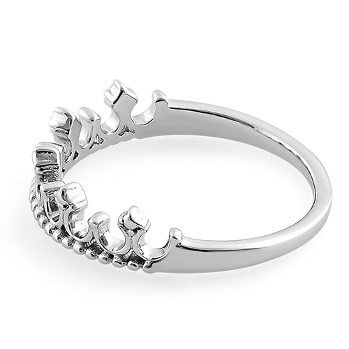 Sterling Silver Princess Tiara Ring