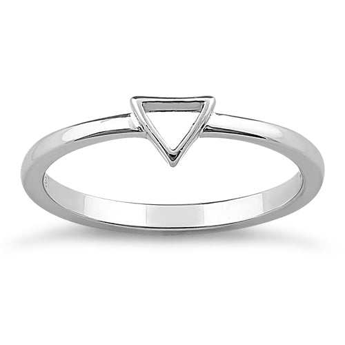 Sterling Silver Triangle Ring