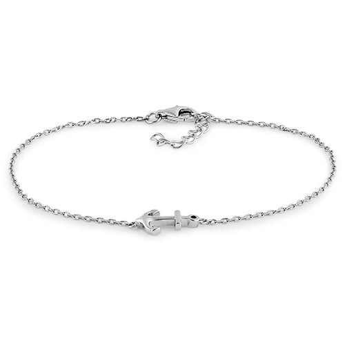 Sterling Silver Anchor Bracelet