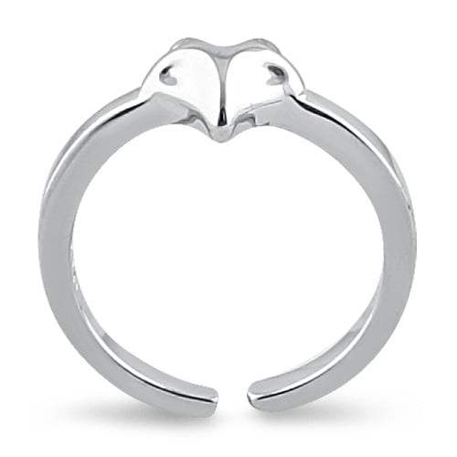 Sterling Silver Fox Toe Ring