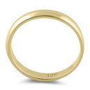 Solid 14K Yellow Gold 3mm Plain Weddig Band
