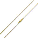 14K Gold Plated Sterling Silver Snake Chain 0.9MM