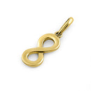 Solid 14K Yellow Gold Infinity Pendant