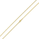 14K Gold Plated Sterling Silver Spiga Chain 1.2MM