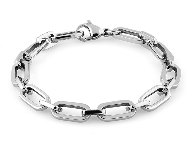 Stainelss Steel Cable Chain Link Bracelet