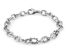 Stainelss Steel Thin Twisted Cable Chain Link Bracelet