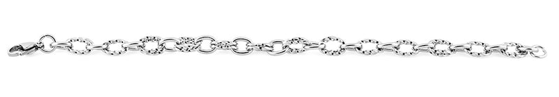 Stainelss Steel Thin Twisted Cable Chain Link Bracelet
