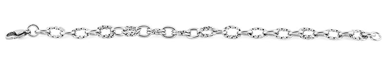 Stainelss Steel Thin Twisted Cable Chain Link Bracelet