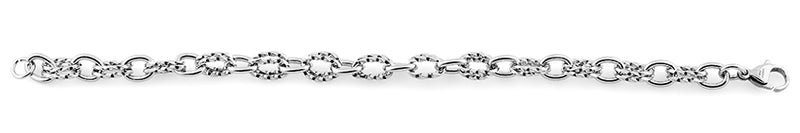 Stainelss Steel Thin Twisted Cable Chain Link Bracelet