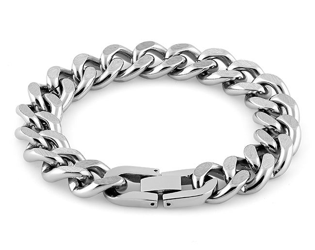 Stainless Steel Curb Link Bracelet