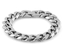 Stainless Steel Flat Curb Link Bracelet