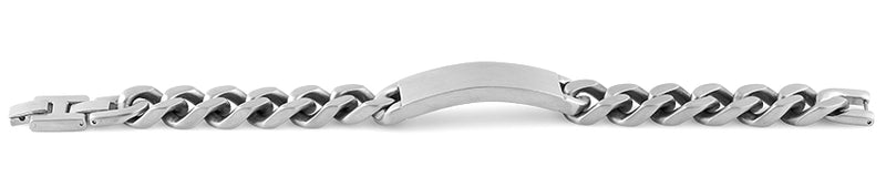 Stainless Steel ID Curb Link Bracelet