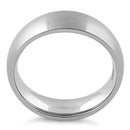 Stainless Steel Satin Finish Wedding Band Ring
