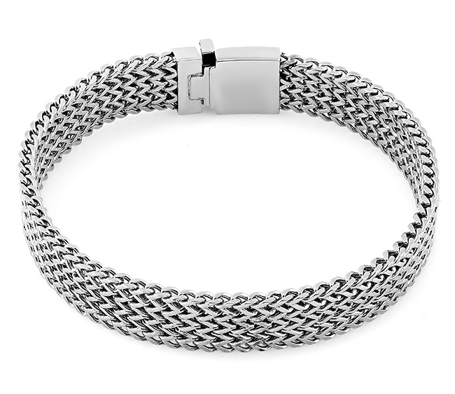 Stainless Steel Thin Wheat Chain Bracelet