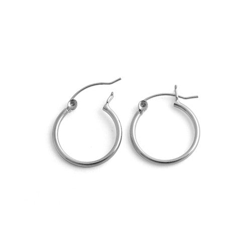 Sterling Silver 1.5MM x 18MM Loop Earrings