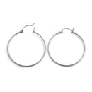 Sterling Silver 1.5MM x 40MM Loop Earrings