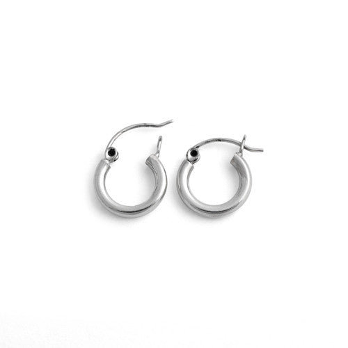 Sterling Silver 2.5MM x 14MM Loop Earrings