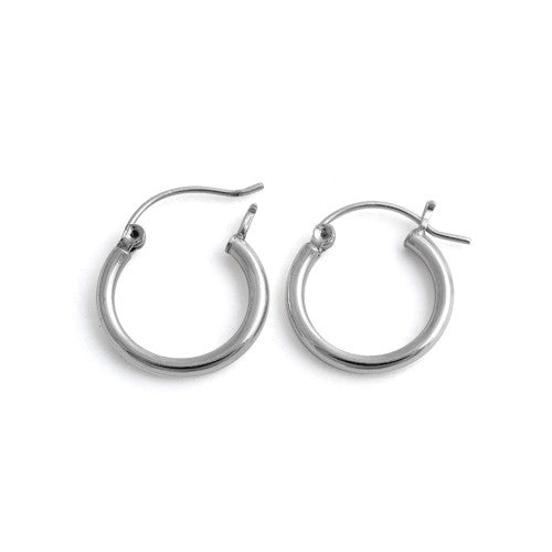 Sterling Silver 2.5MM x 20MM Loop Earrings