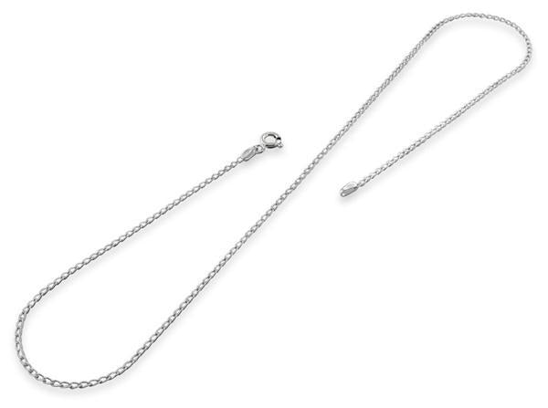 Sterling Silver Long Curb Chain 1.2mm