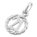Sterling Silver 21 Pendant